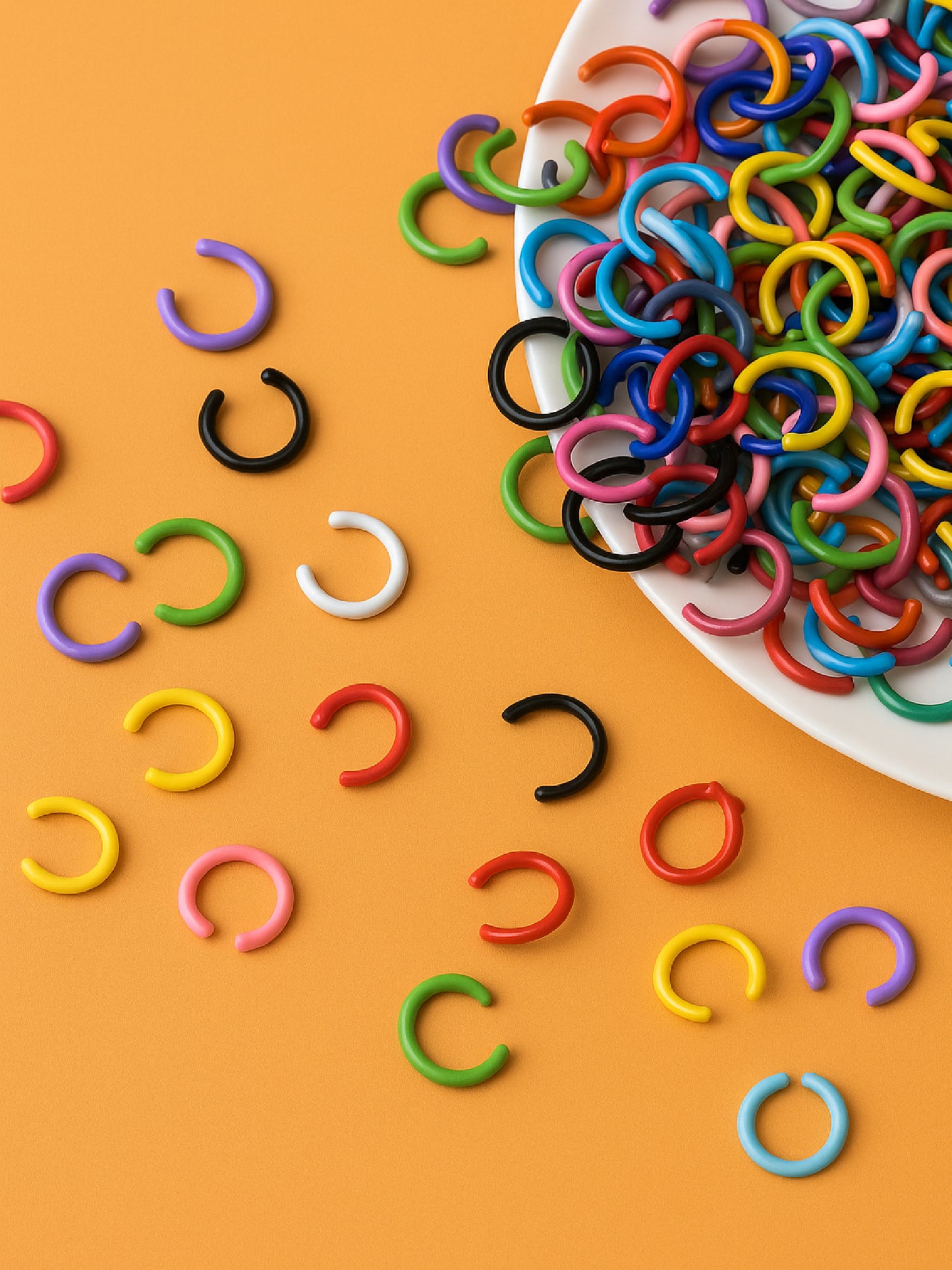 Colorful Jump Rings 6 mm (100pcs)