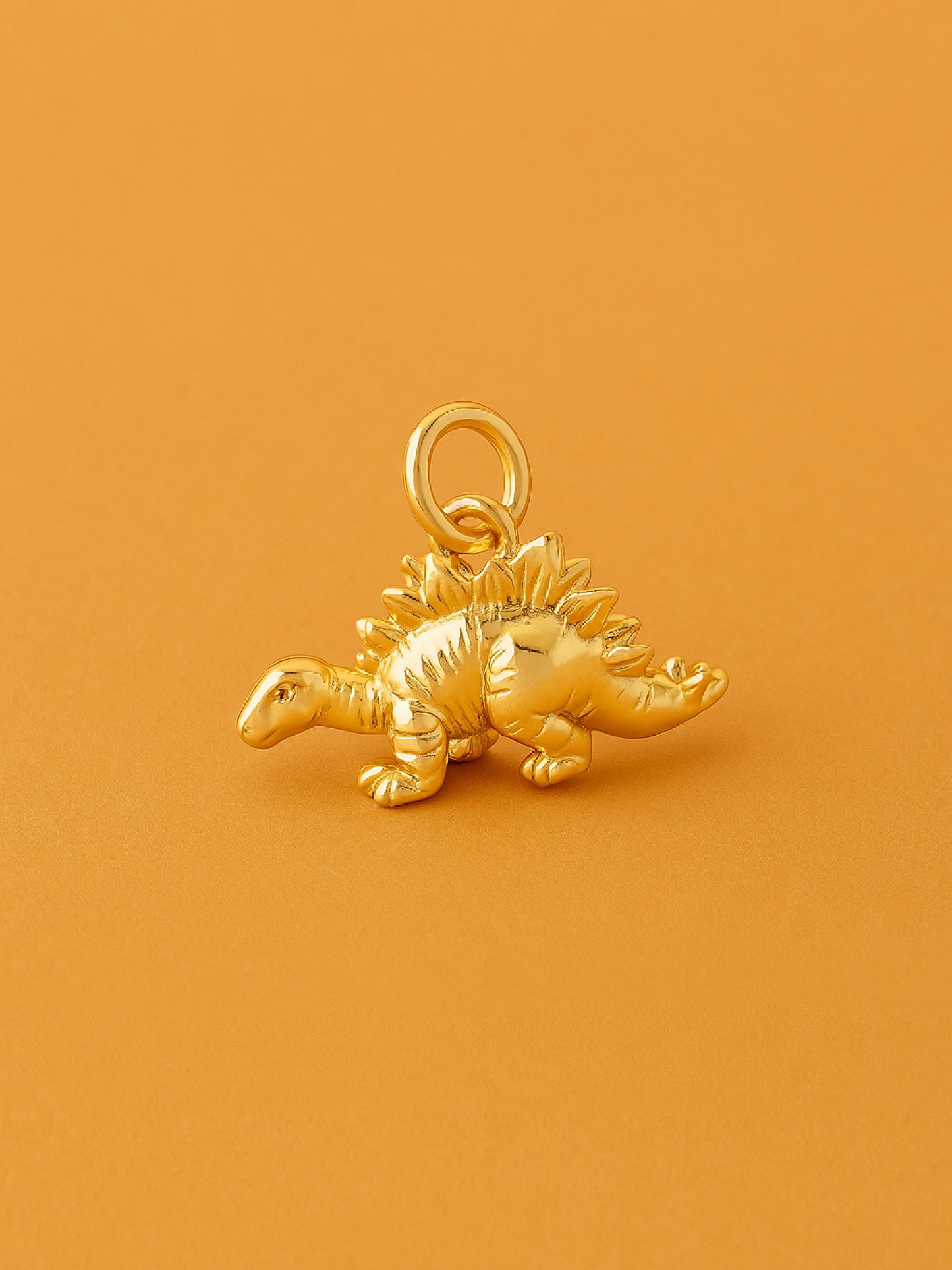 Gold Plated Dinosaur Charms (gold) (2pcs)