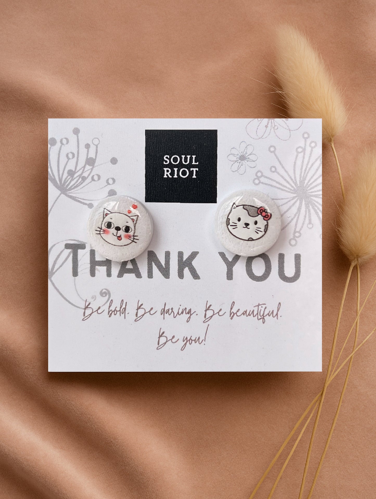 Cat Studs Earrings