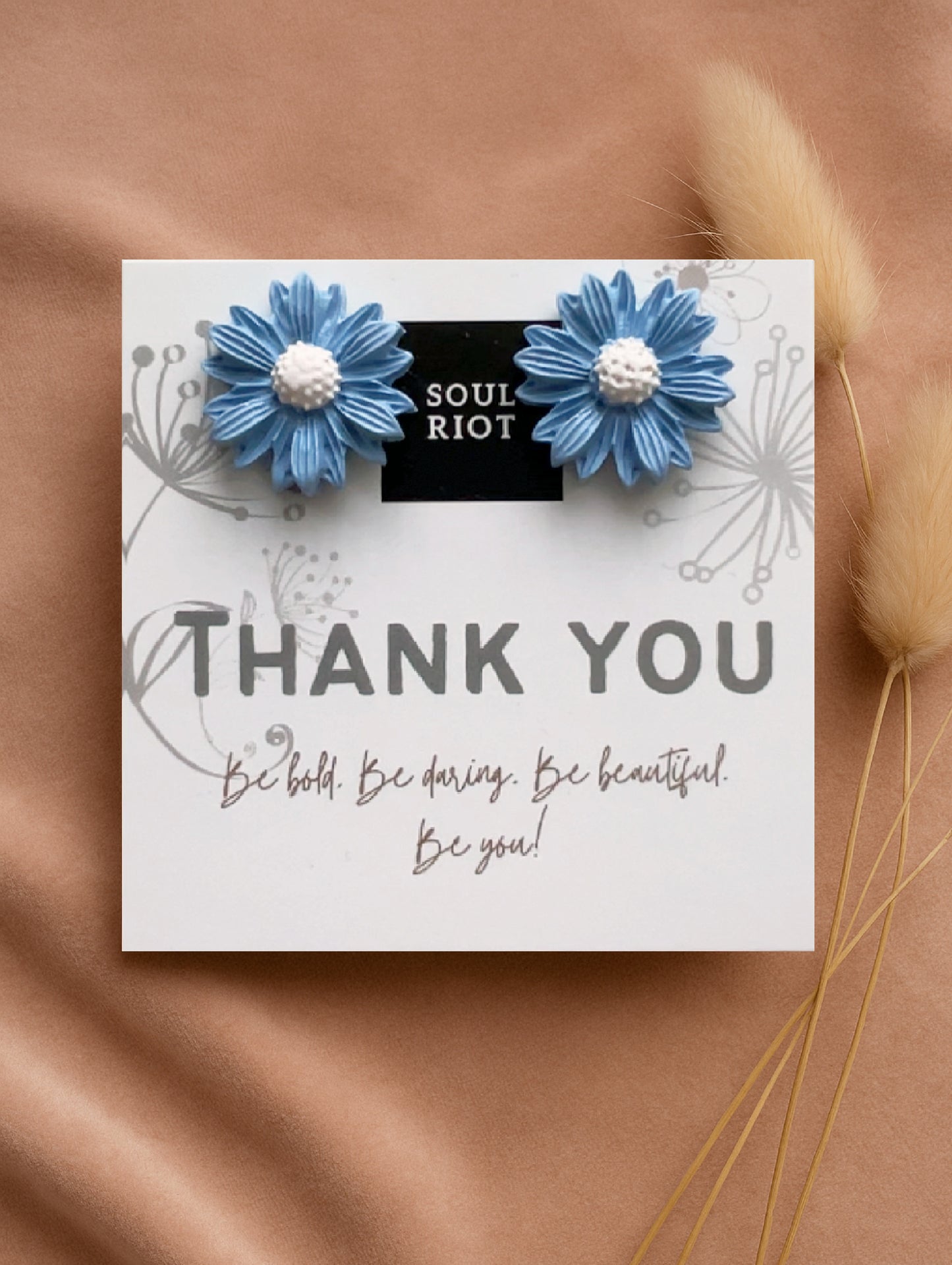 Daisy Blue Studs Earrings