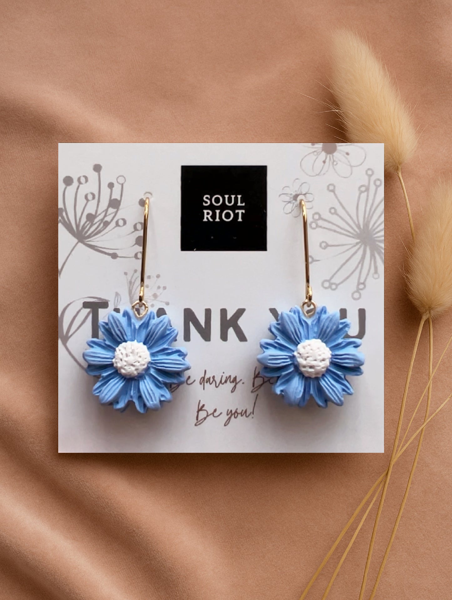 Daisy Blue Earrings