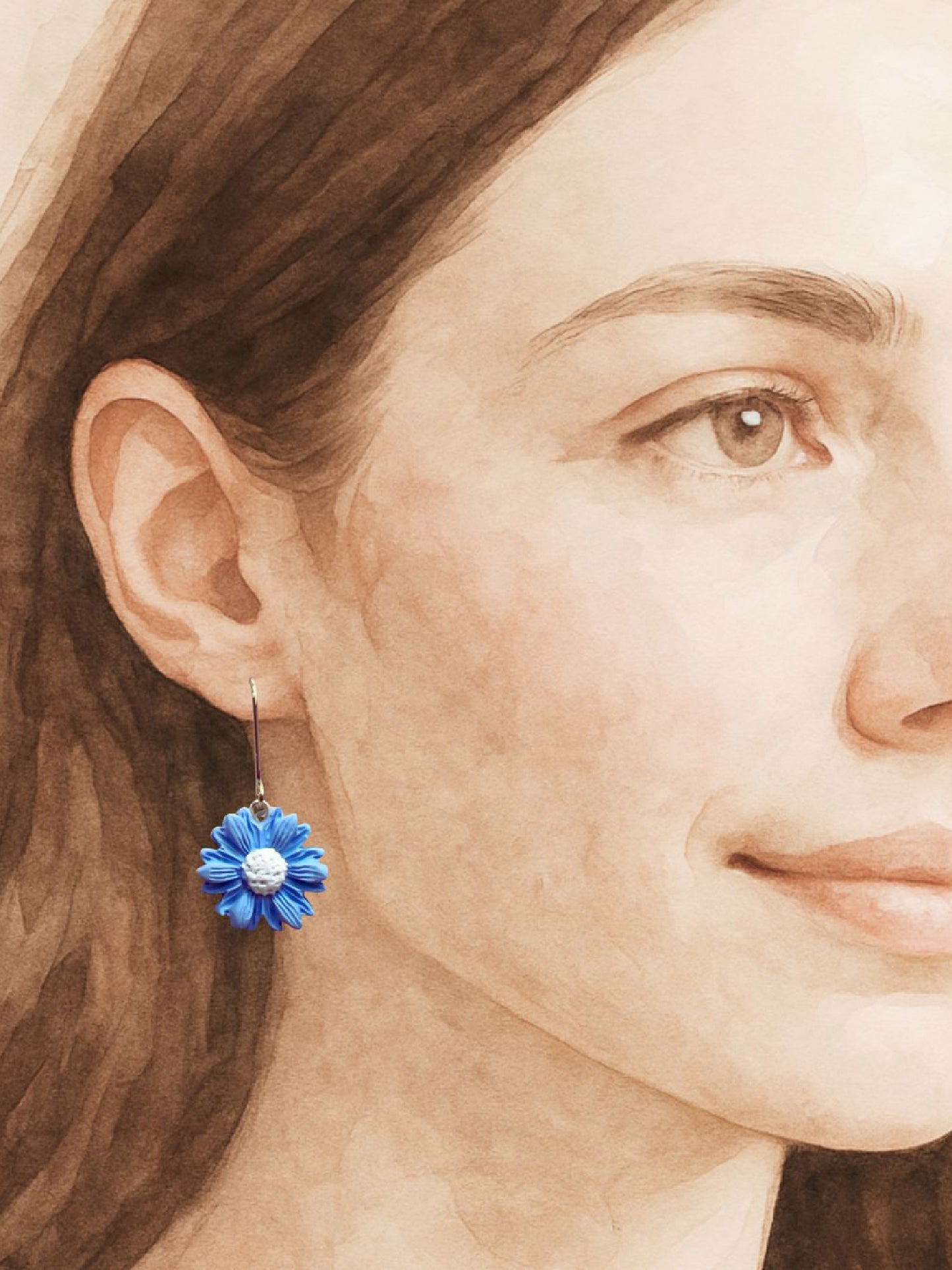 Daisy Blue Earrings