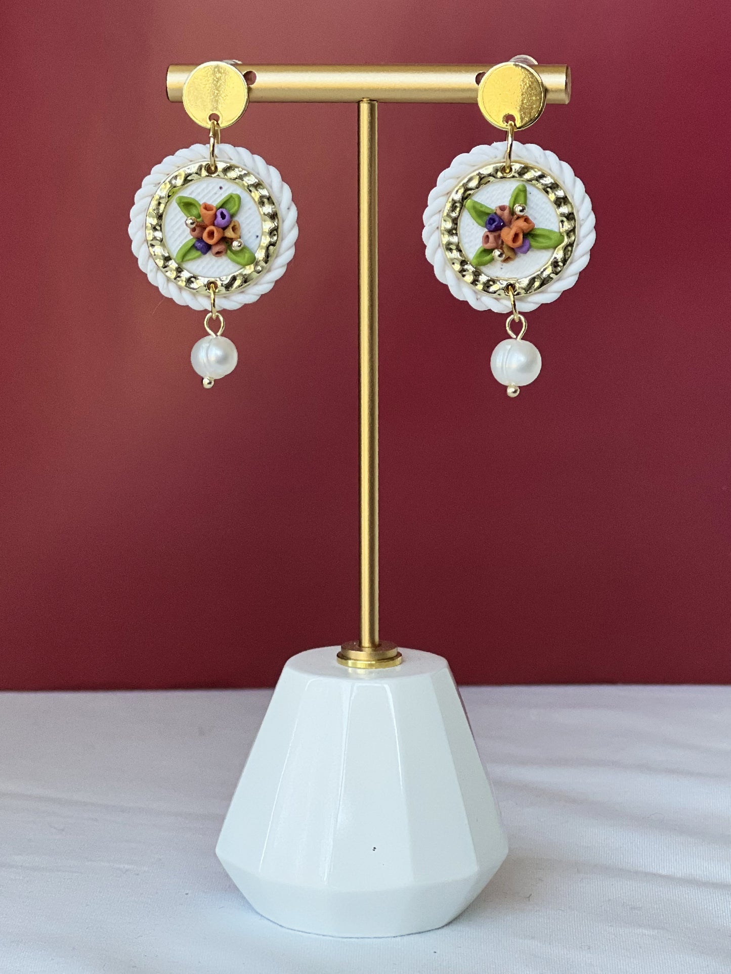 Floral Drop Fall Earrings