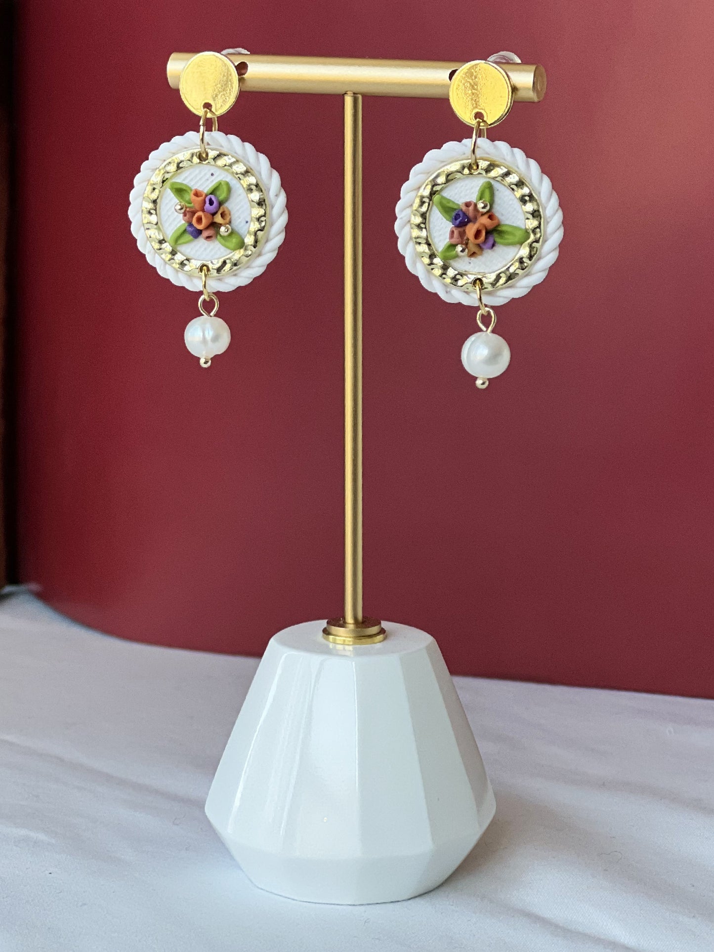 Floral Drop Fall Earrings