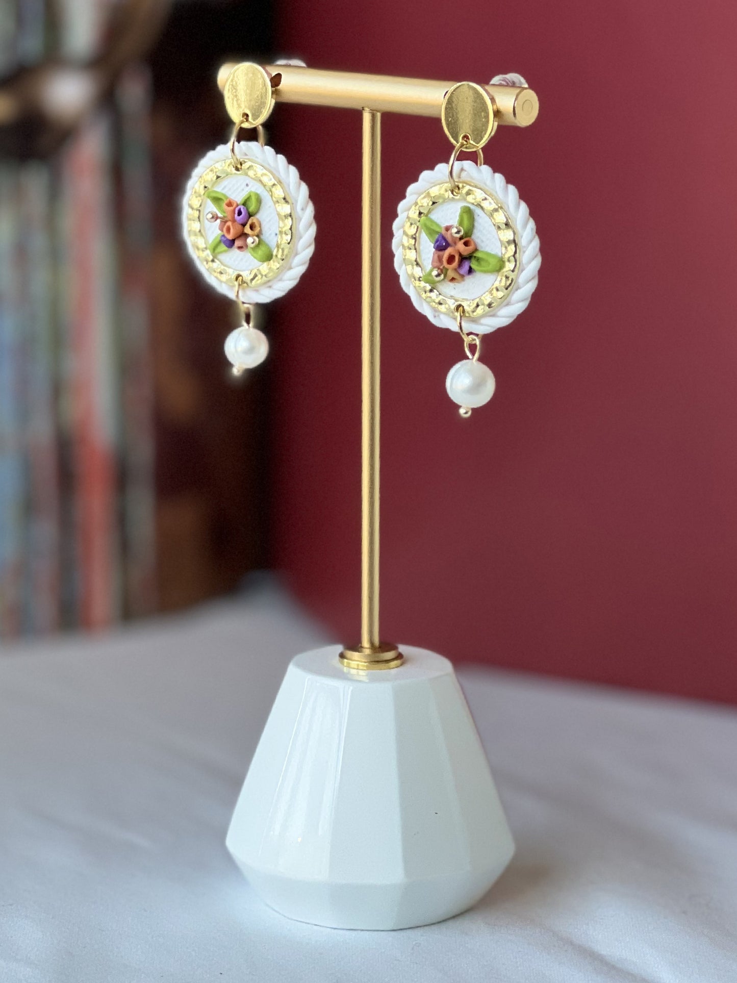 Floral Drop Fall Earrings