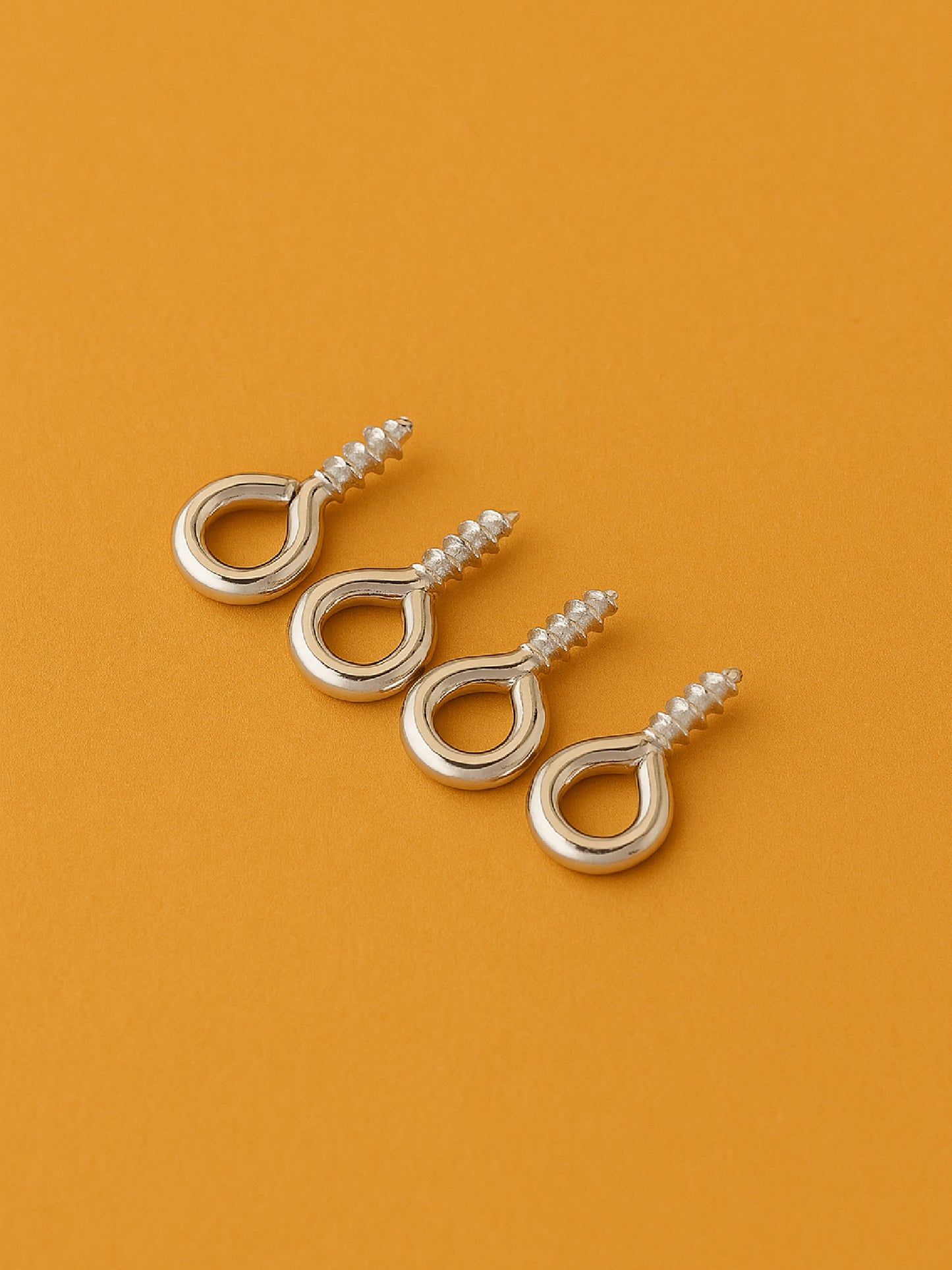 18k Gold Plated Brass Mini Eye Pins 5x10 mm (10pcs)