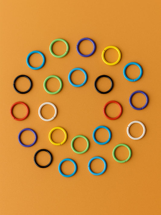 Colorful Jump Rings 10 mm (90pcs)