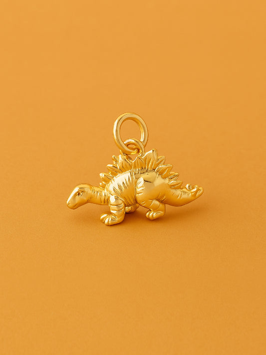 Gold Plated Dinosaur Charms (gold) (2pcs)