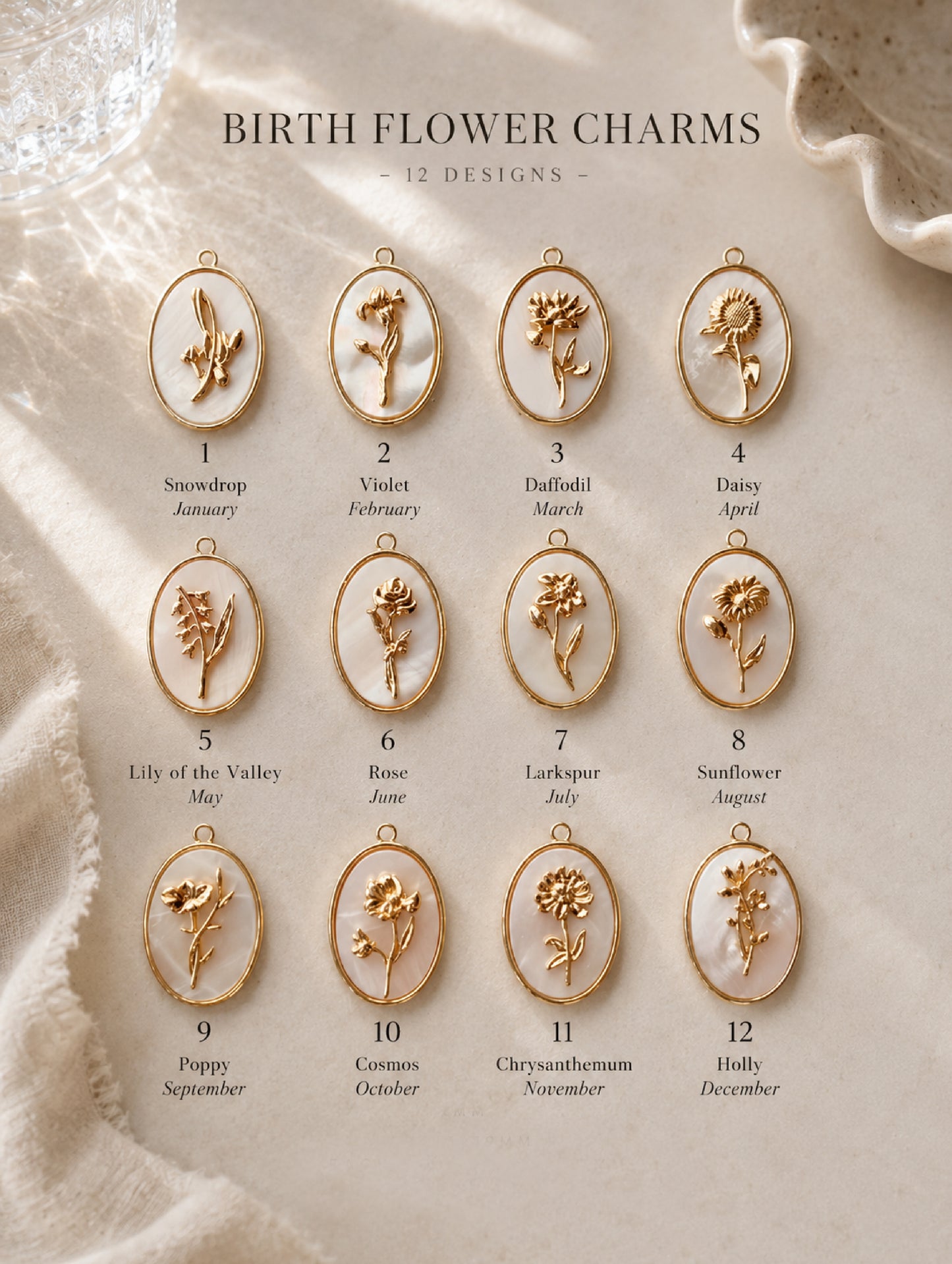 Birth Floral Fresh Pearl Necklace (pre-order)