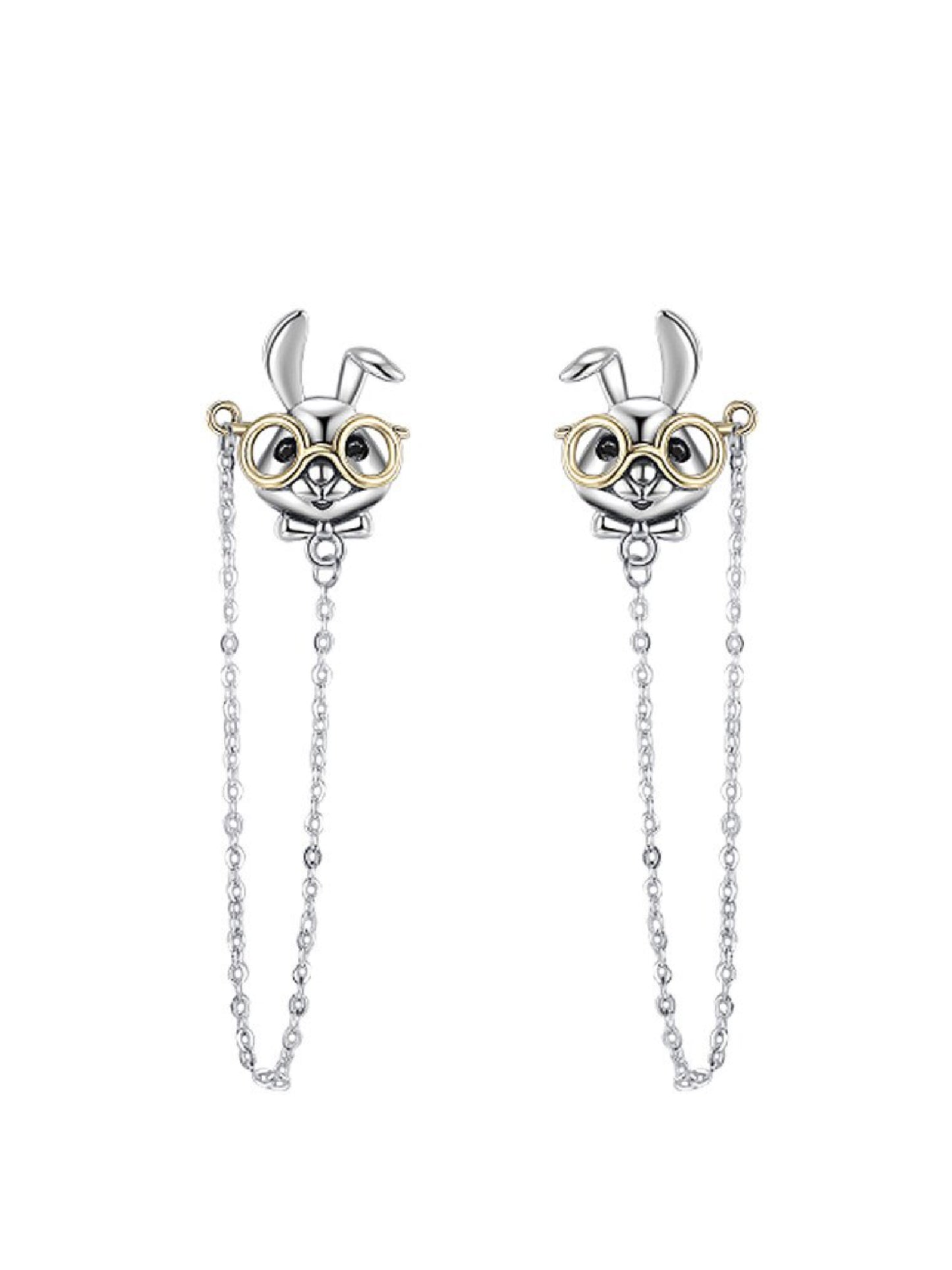 S925 Sterling Silver Bunny Studs (2pcs)