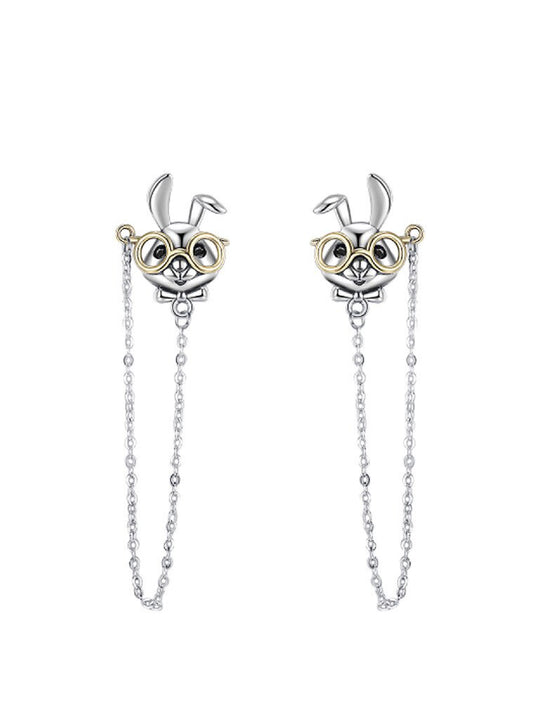 S925 Sterling Silver Bunny Studs (2pcs)