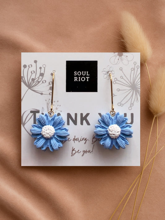Daisy Blue Earrings