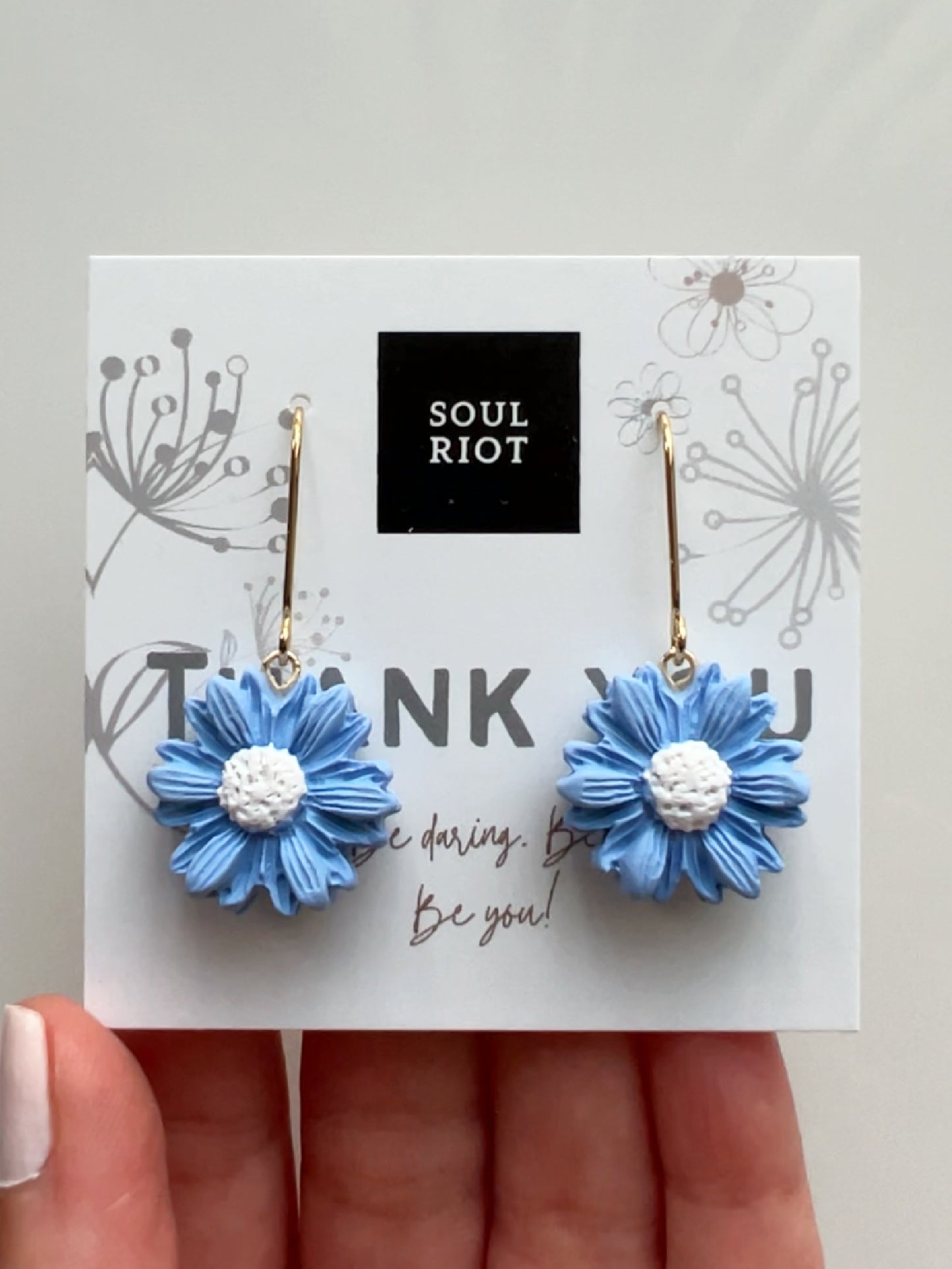 Daisy Blue Earrings