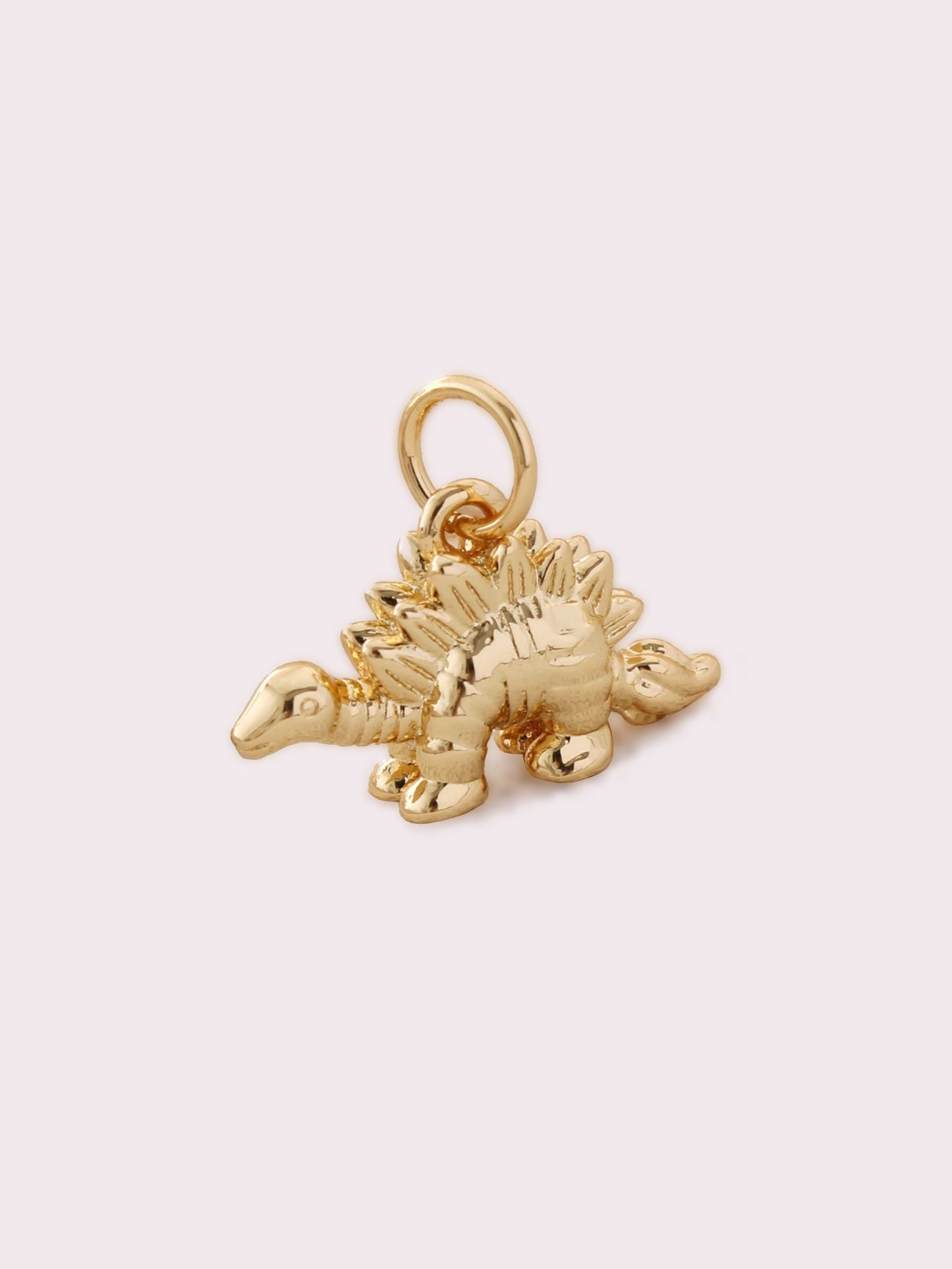 Gold Plated Dinosaur Charms (gold) (2pcs)