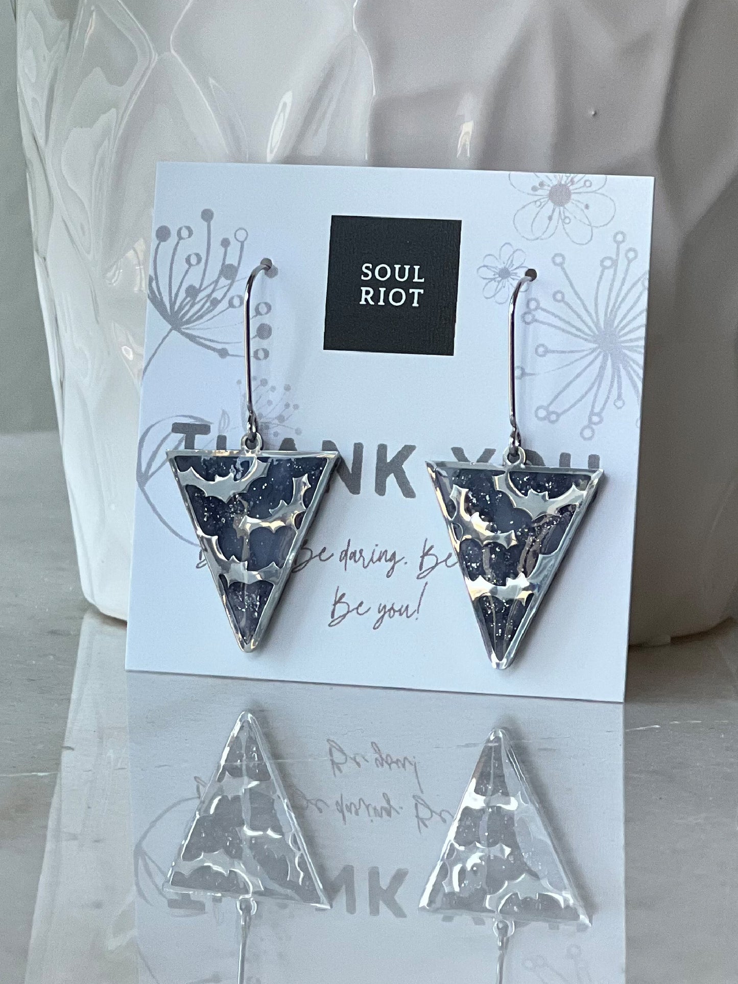 Halloween  Silver Earrings