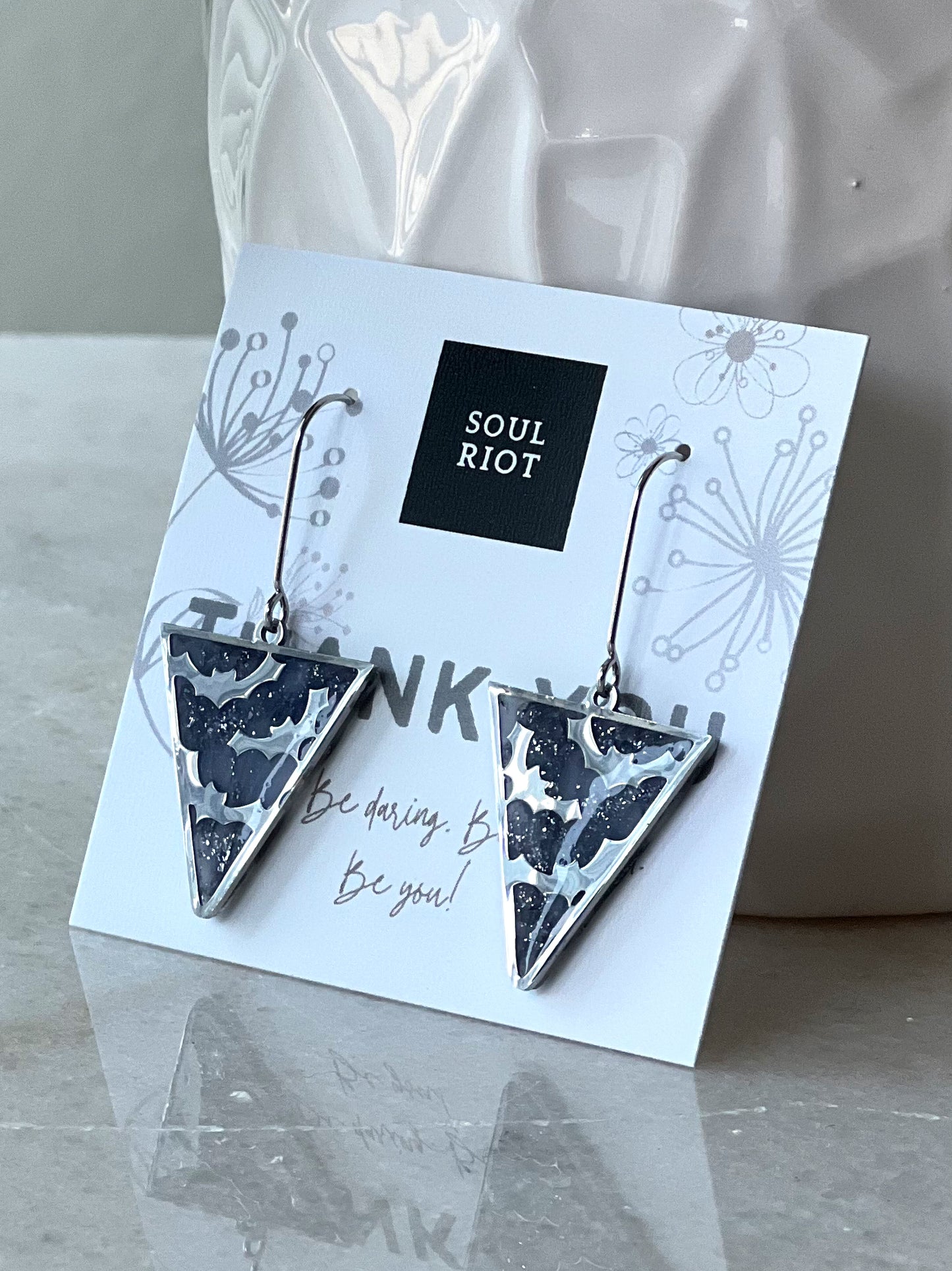 Halloween  Silver Earrings