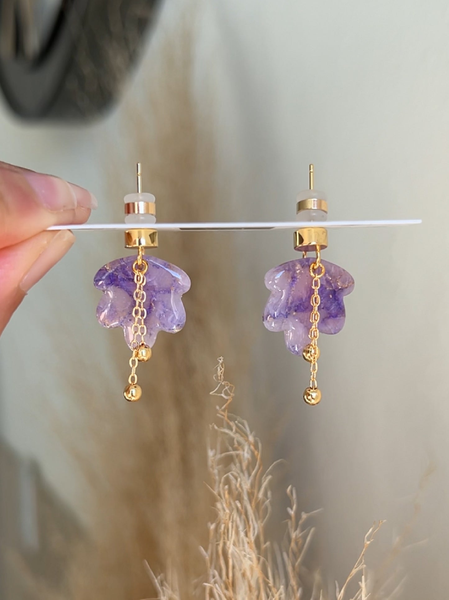 Marble Drop Earrings