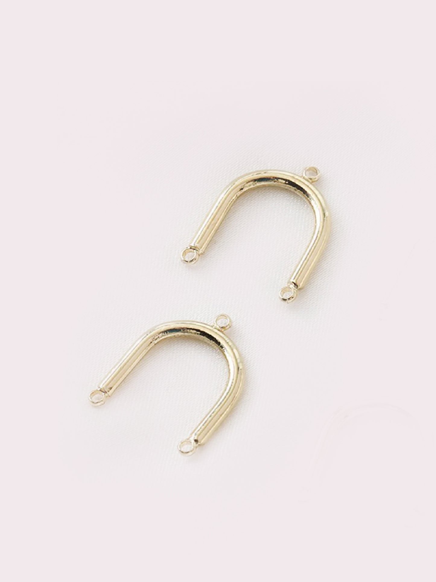 18K Gold plated U Shape Connector (gold) (10pcs)