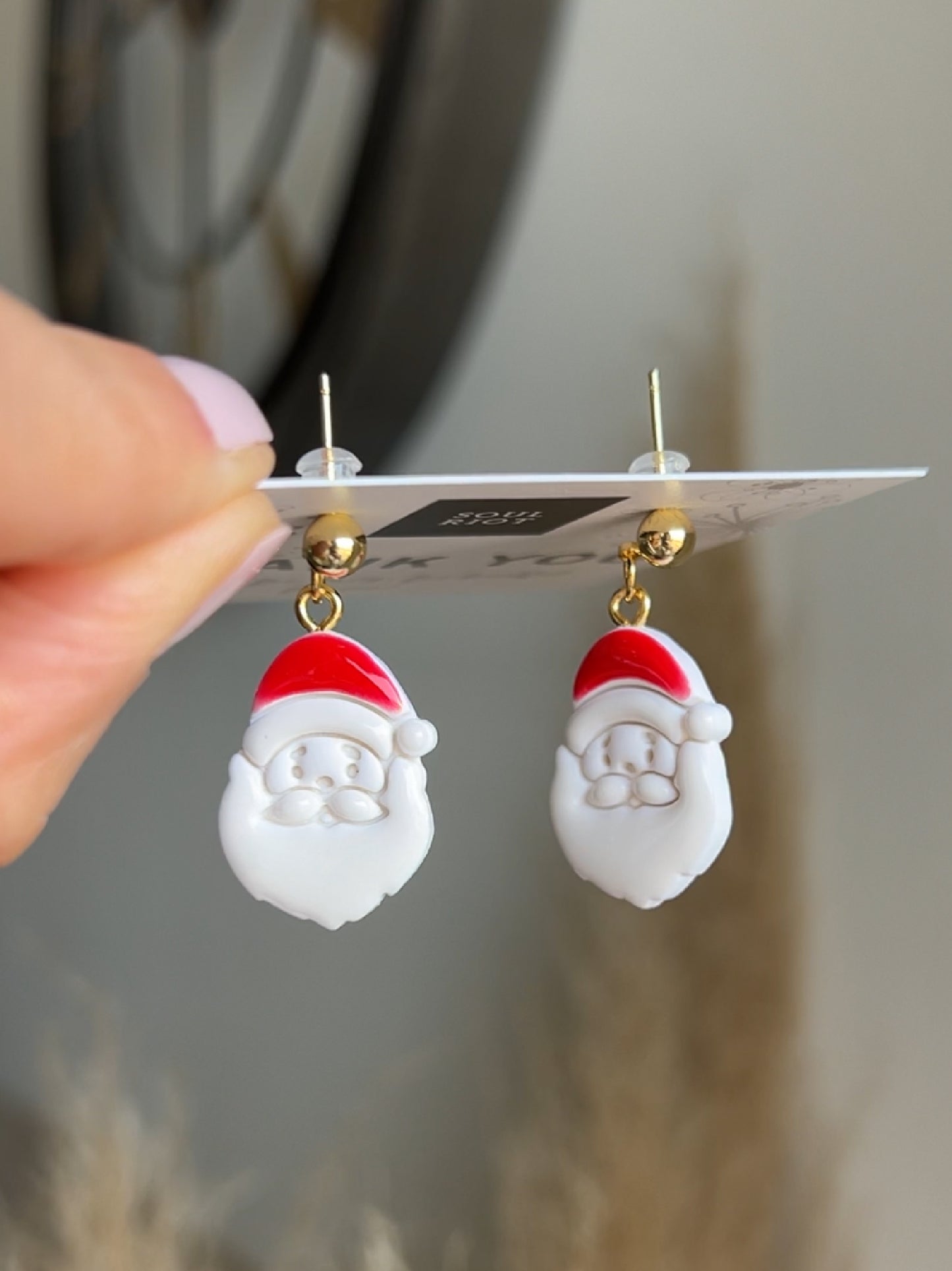 Santa Claus Drop Earrings