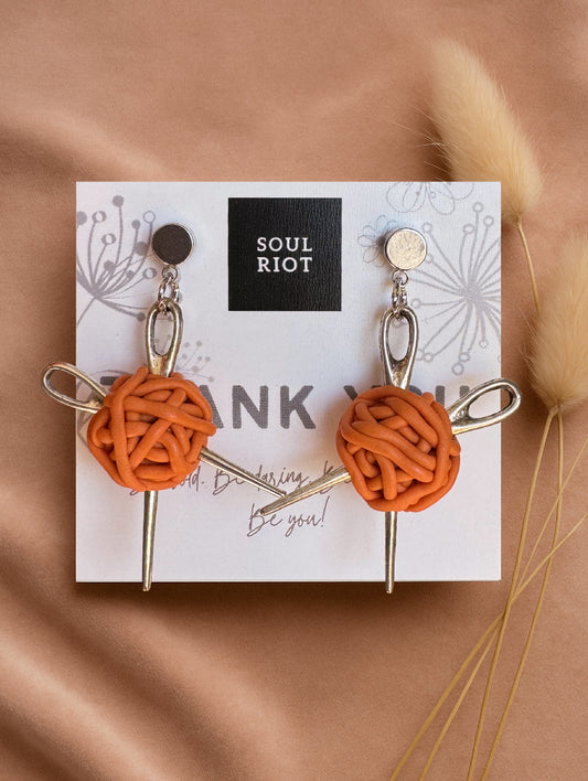 Yarn Earrings