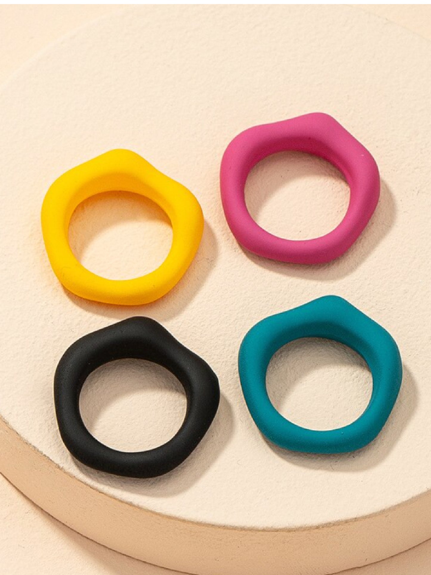 Acrylic Resin Colorful Rings